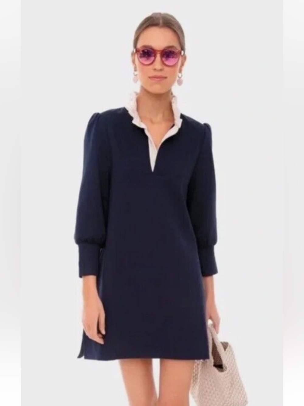 Tuckernuck Pomander Place Charlotte Terry Mini Dress Navy Size M